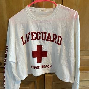 BRANDY MELVILLE NEWPORT BEACH LONG SLEEVED SHIRT